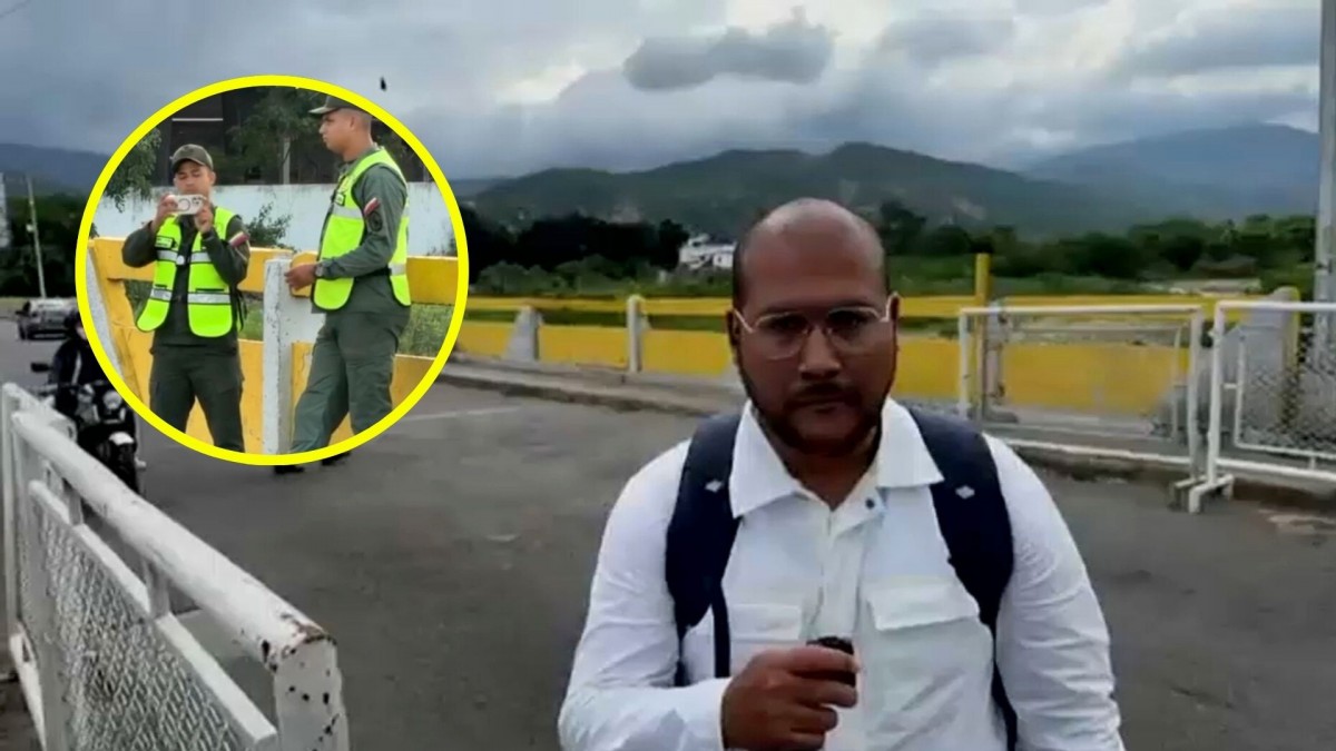 Tensión en la frontera Venezuela-Colombia: Policía venezolana fotografía equipo de Mucho Gusto en Cúcuta